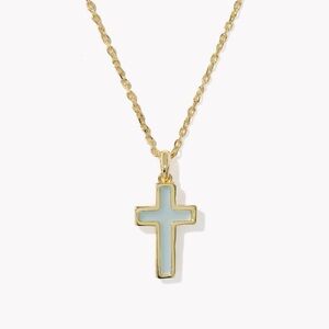 NWT Kendra Scott Cross Necklace - blue